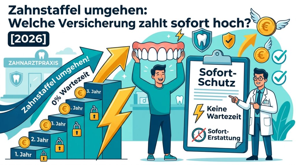 Vorsorgehelden24 2 Zahnzusatzversicherung ohne Zahnstaffel, Zahnzusatzversicherung hohe Summenbegrenzung